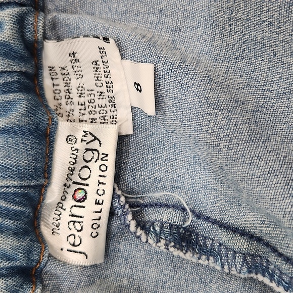 Y2k 90s Newport News Jeanology Denim Jumper, Womens 8 - Picture 5 of 6